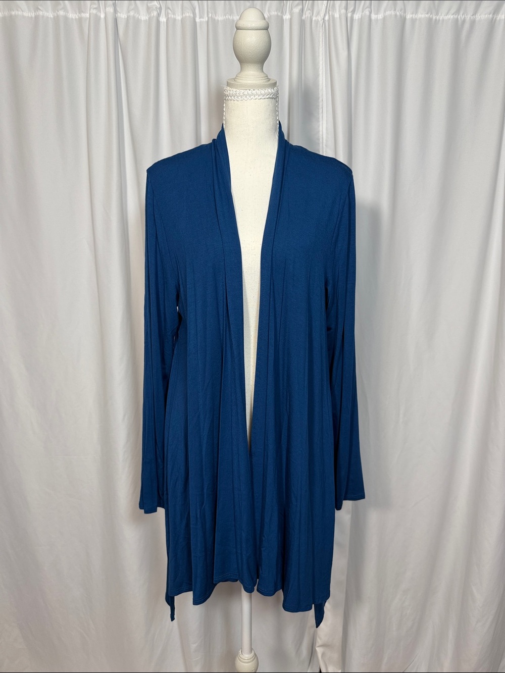 Azules Open-Front Cardigan in Blue